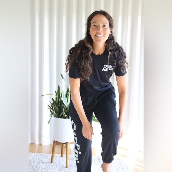 Aviator Nation Men or Women Surfin Dark Gray/Black Sweatpants 🖤 Large - Picture 4 of 13